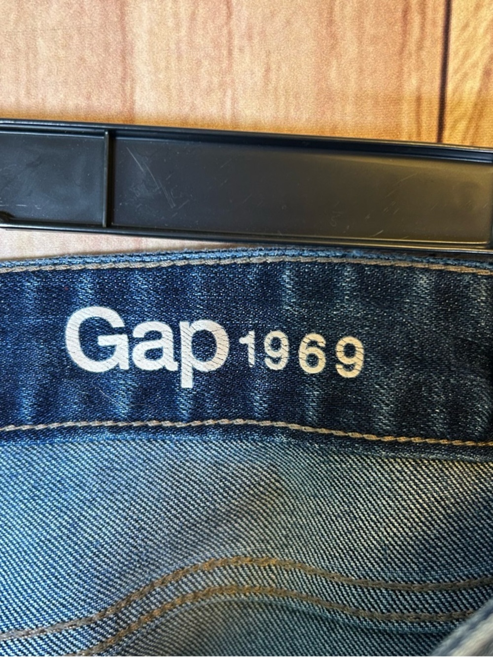 GAP Womens Jeans Sz 31 / 12 Mid Rise Straight Leg  Blue Denim Stretch Pants #225 - Picture 8 of 16